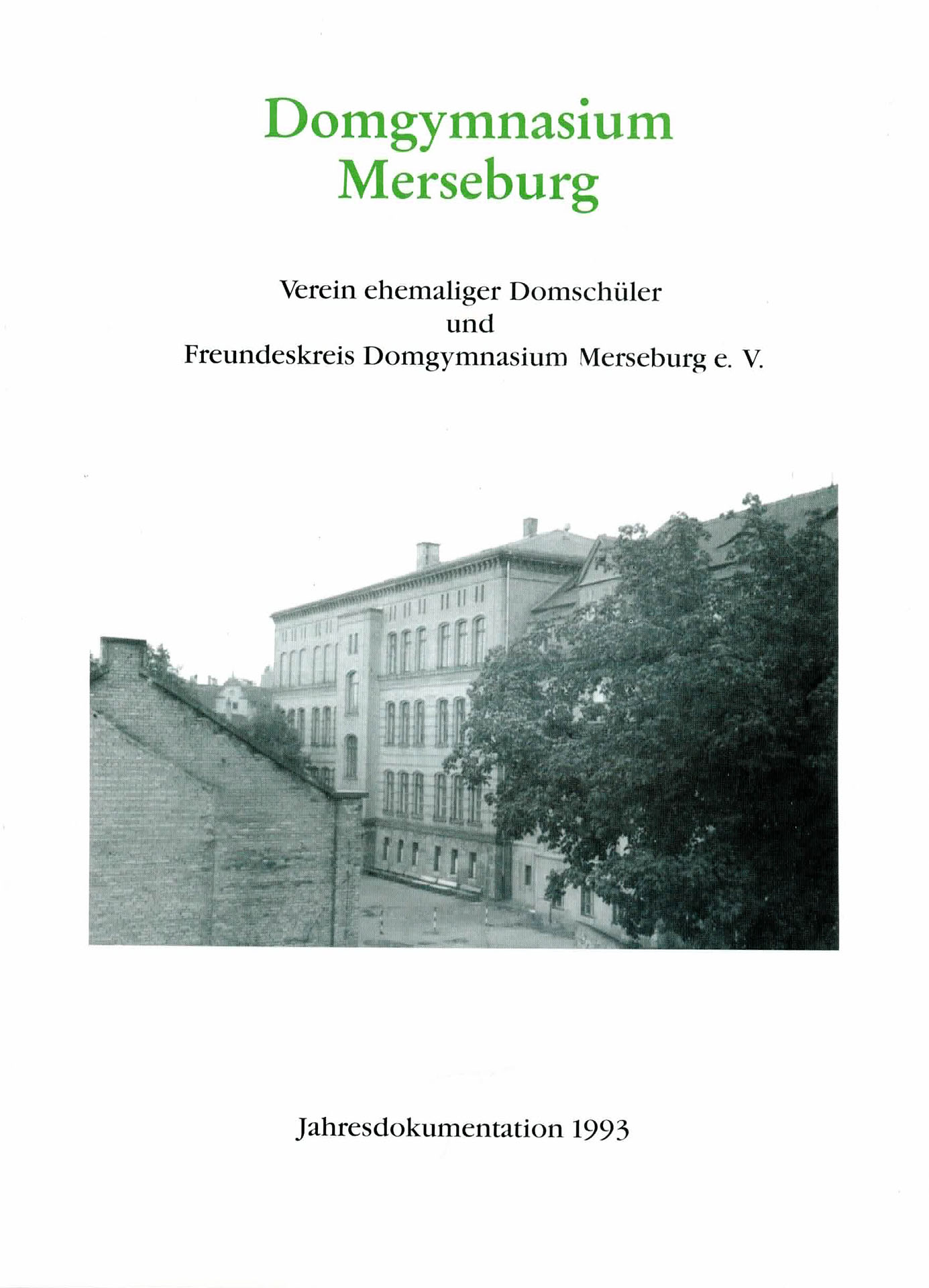 Domgymnasium Merseburg - Jahresdokumentation 1993